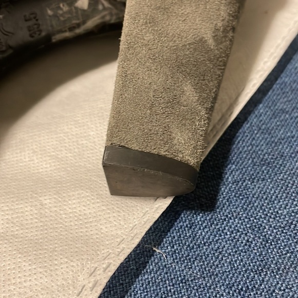 Alice+Olivia Adrian Gray Suede Boots 35 1/2 - Picture 5 of 9